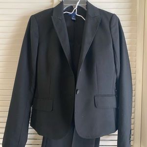 Classic black pants suit